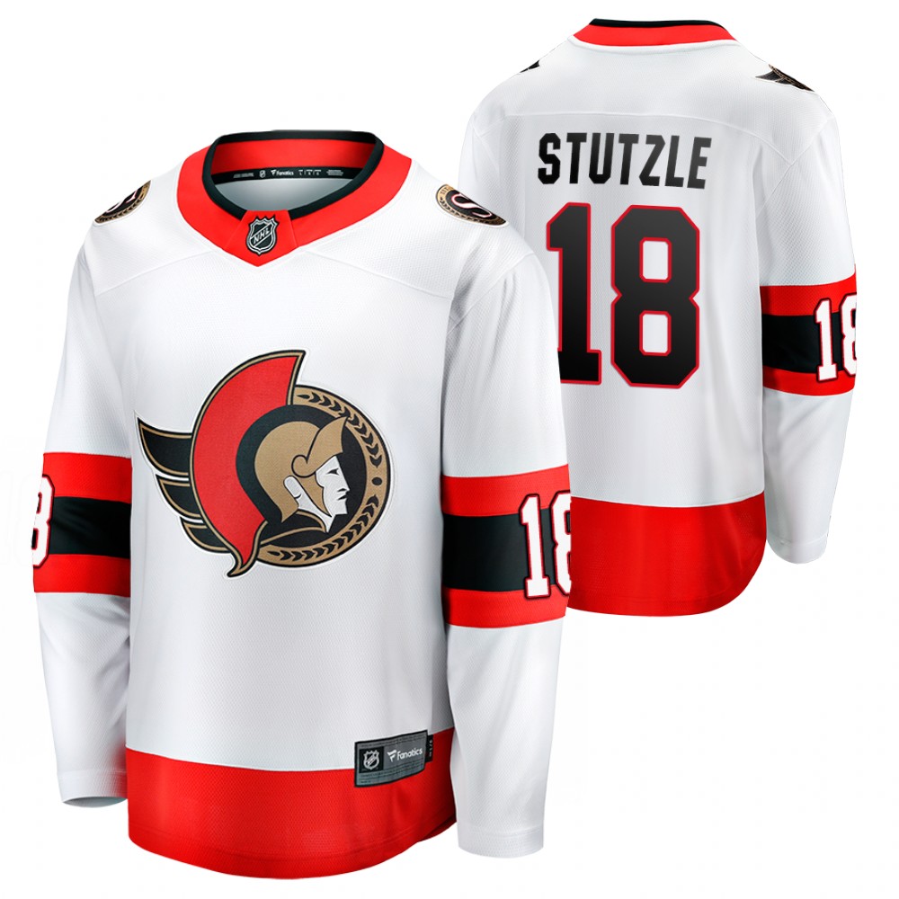Tim Stutzle Ottawa Senators 2020 NHL Draft White 2021 Away Jersey