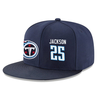 Titans 25 Adoree' Jackson Navy Adjustable Hat
