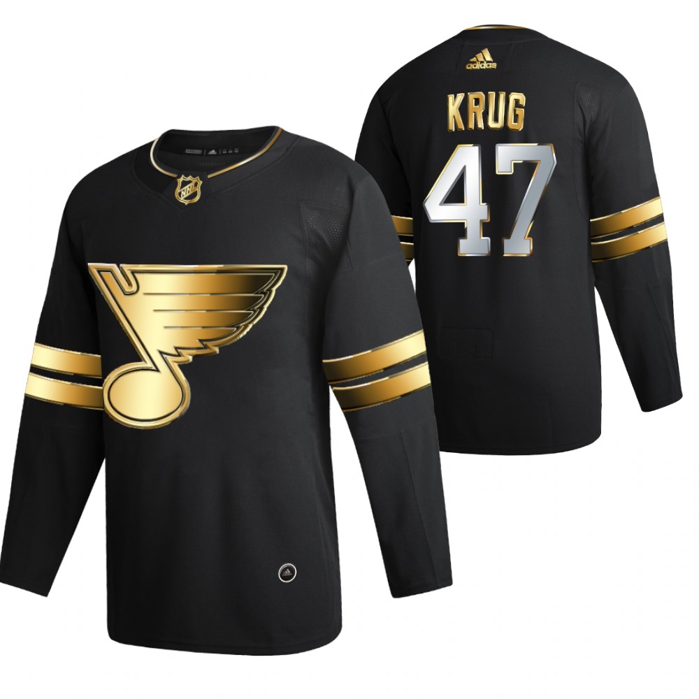 Torey Krug St. Louis Blues Black 2021 Golden Edition Jersey Limited Authentic