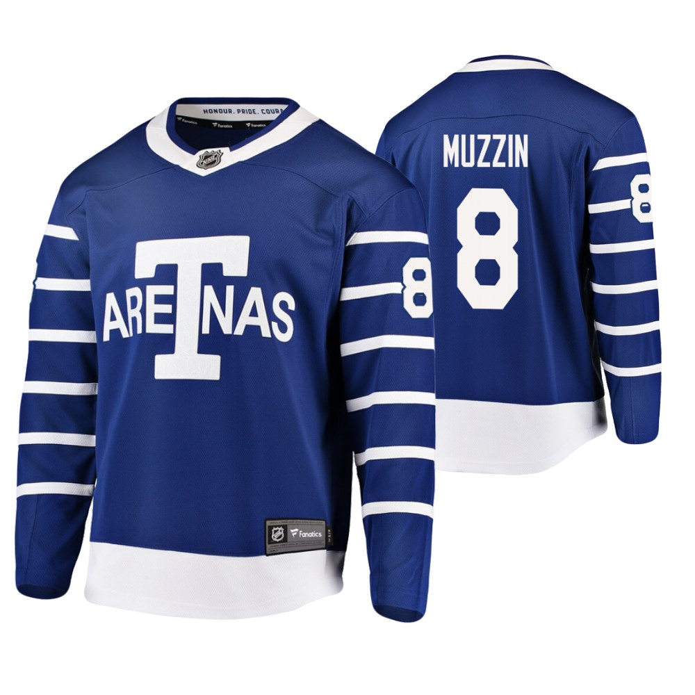 Toronto Arenas Jake Muzzin Blue Breakaway Player Throwback Jersey