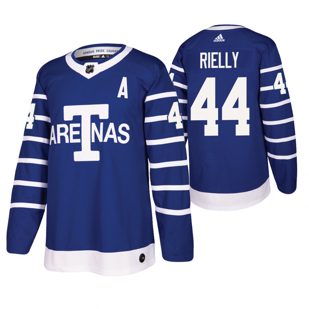 Toronto Arenas Morgan Rielly Blue Authentic Pro Throwback Jersey