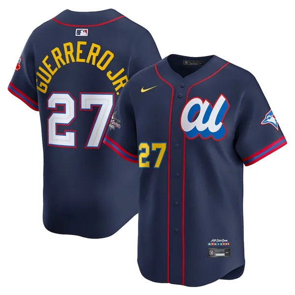 Toronto Blue Jays #27 Vladimir Guerrero Jr. American League Nike 2025 All-Star Edition Limited Player Jersey Navy 