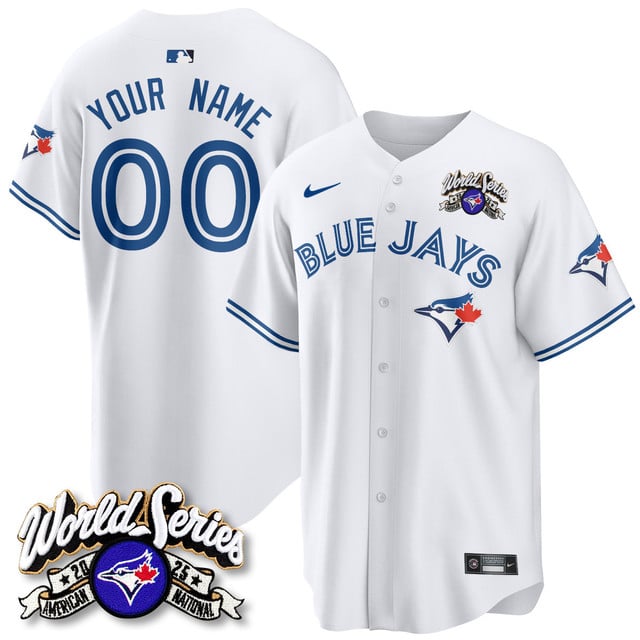 Toronto Blue Jays 2025 American League Champions Custom Jersey white