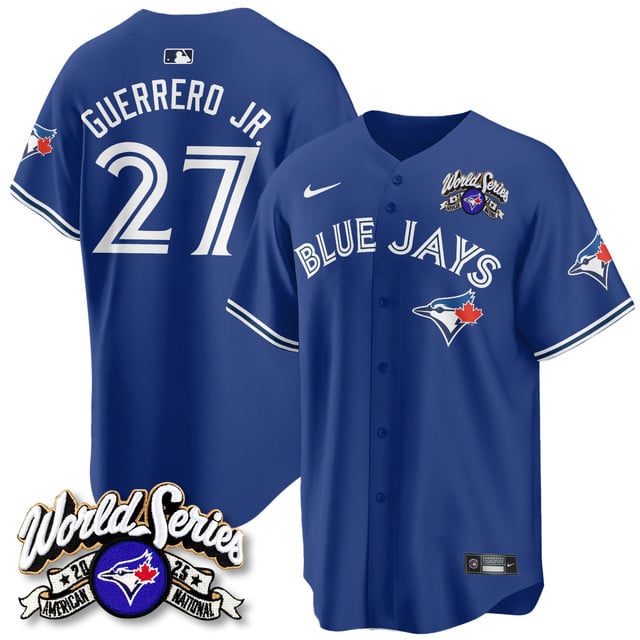 Toronto Blue Jays 2025 American League Champions Jersey #27 Vladimir Guerrero jr.