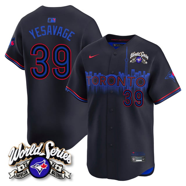 Toronto Blue Jays 2025 American League Champions Jersey city connect #39 Trey Yesavage