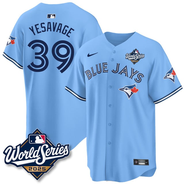 Toronto Blue Jays 2025 World Series Jersey #39 Trey Yesavage