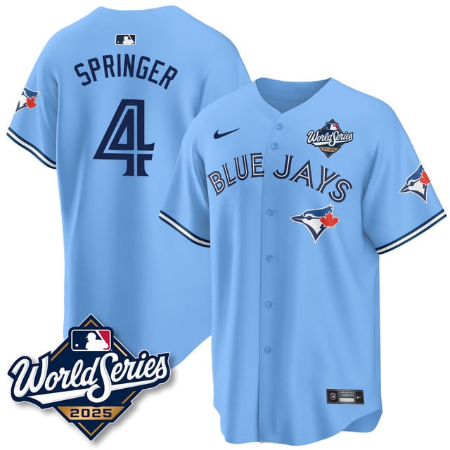 Toronto Blue Jays 2025 World Series Jersey #4 George Springer