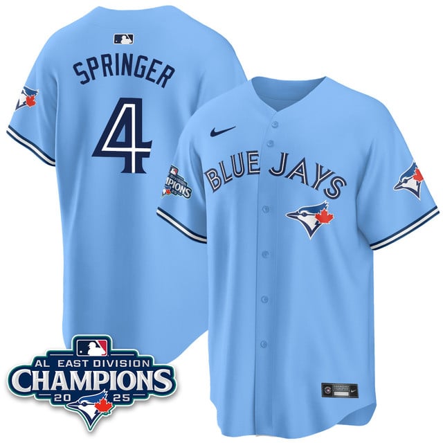 Toronto Blue Jays AL East Division Champions Jersey #4 George Springer