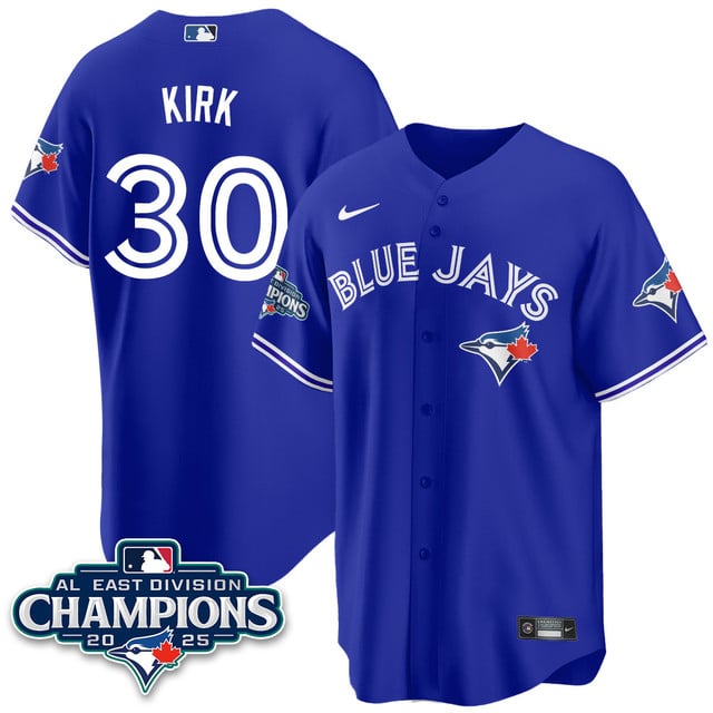 Toronto Blue Jays AL East Division Champions Jersey blue #30 Alejandro Kirk