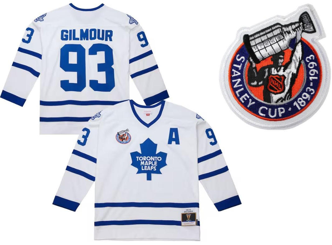 Toronto Maple Leafs #93 Doug Gilmour White CCM Throwback Stitched NHL Jerseys
