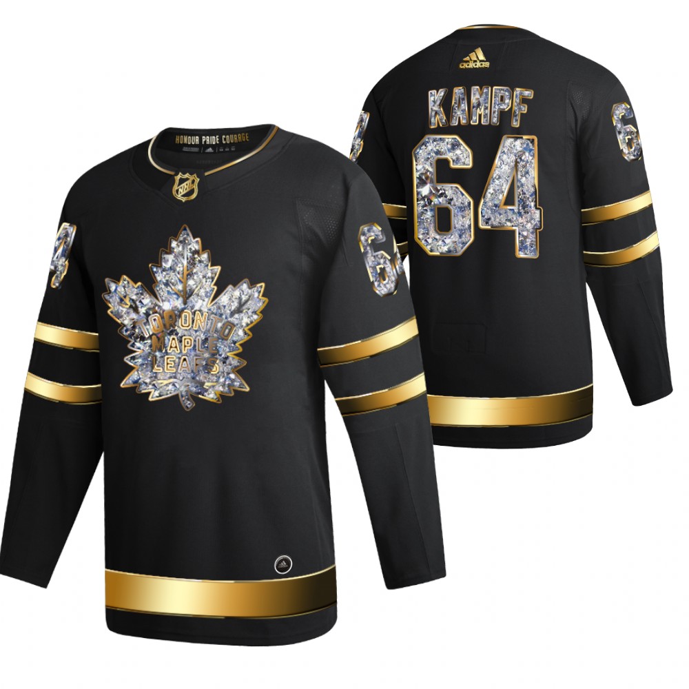 Toronto Maple Leafs David Kampf Black 2022 Stanley Cup Playoffs Diamond Edition Jersey