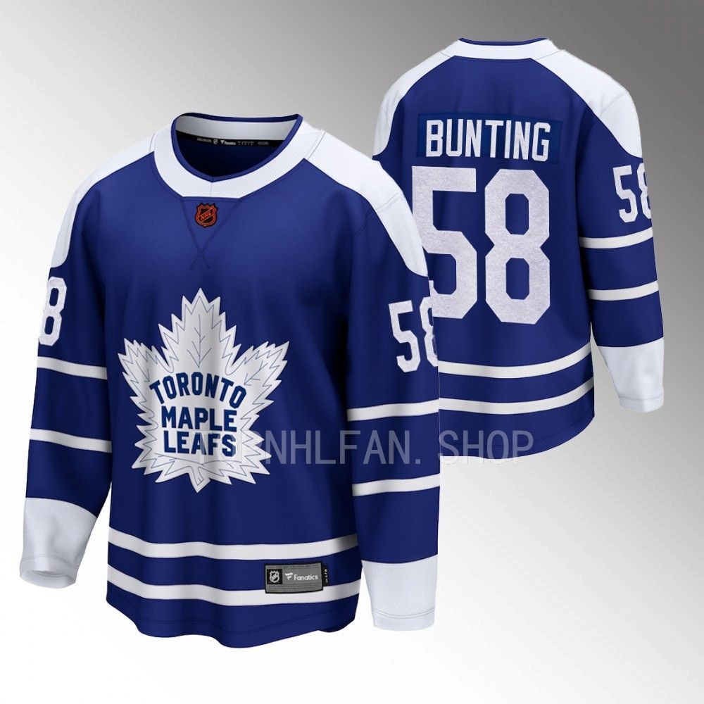Toronto Maple Leafs Michael Bunting Blue 2022 Special Edition 2.0 Breakaway Retro Jersey