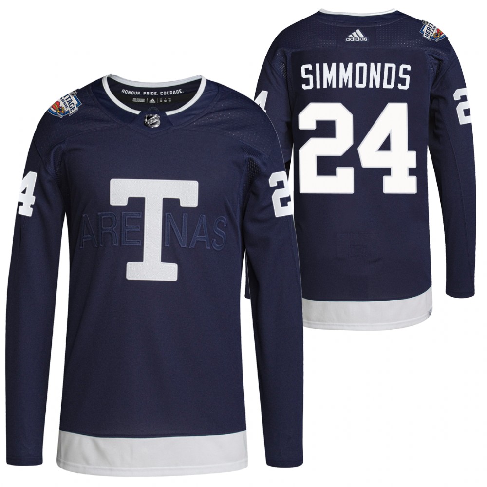 Toronto Maple Leafs Wayne Simmonds 2022 Heritage Classic Navy Primegreen Authentic Jersey