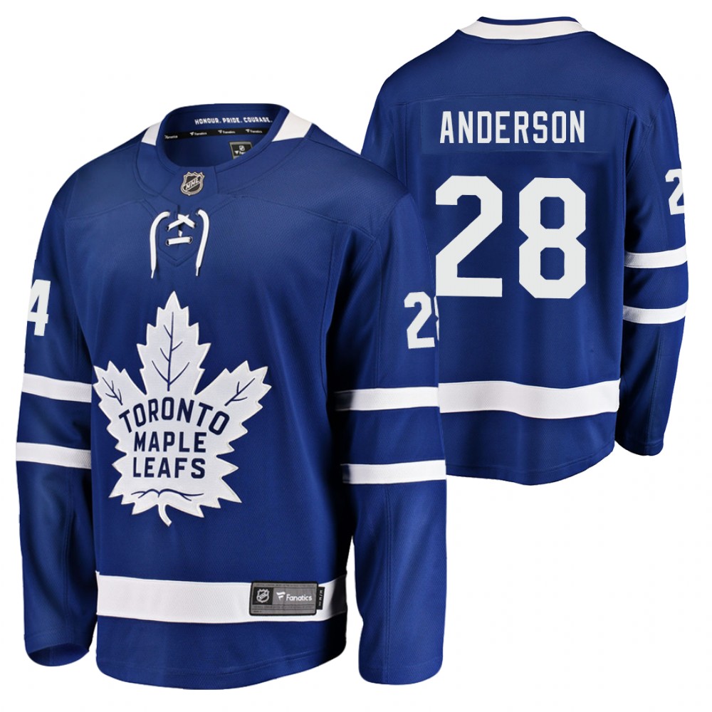 Toronto Maple Leafs joey anderson anderson 2020-21 Home Breakaway Player Jersey