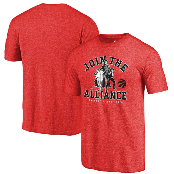 Toronto Raptors Fanatics Branded Red Star Wars Alliance Tri-Blend T-Shirt