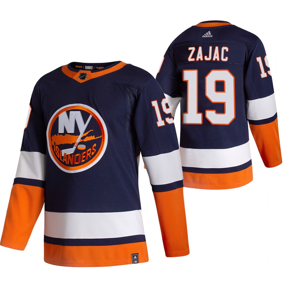 Travis Zajac New York Islanders 2021 Reverse Retro Blue Men Jersey Special Edition