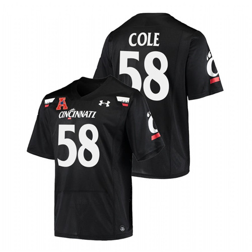 Trent Cole Cincinnati Bearcats Black College Football NFL Alumni Jersey