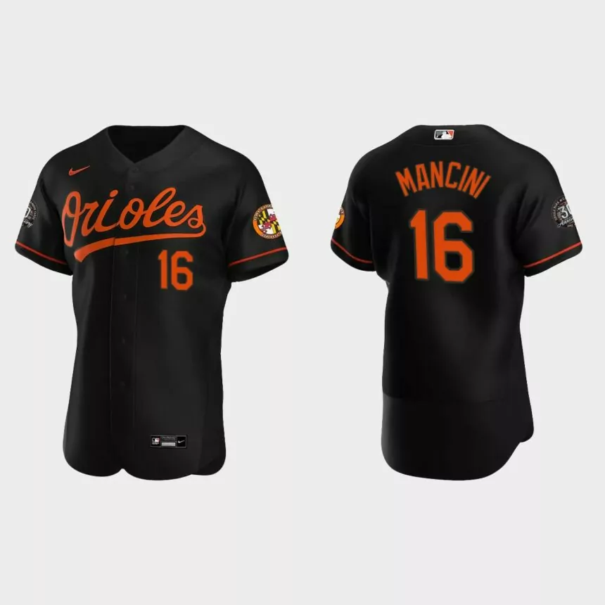 Trey Mancini Baltimore Orioles 30th Anniversary Authentic Jersey – Black
