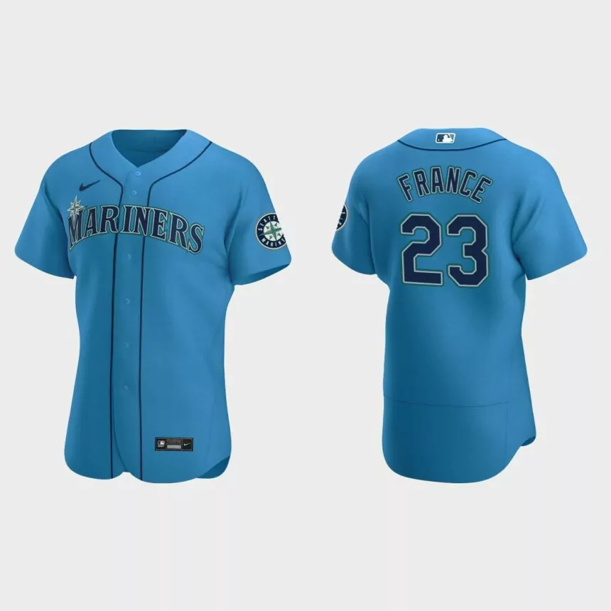 Ty France #23 Seattle Mariners Authentic Alternate Jersey – Royal