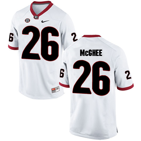 Tyrique McGhee Georgia Bulldogs Men's Jersey - #26 NCAA White Limited Away