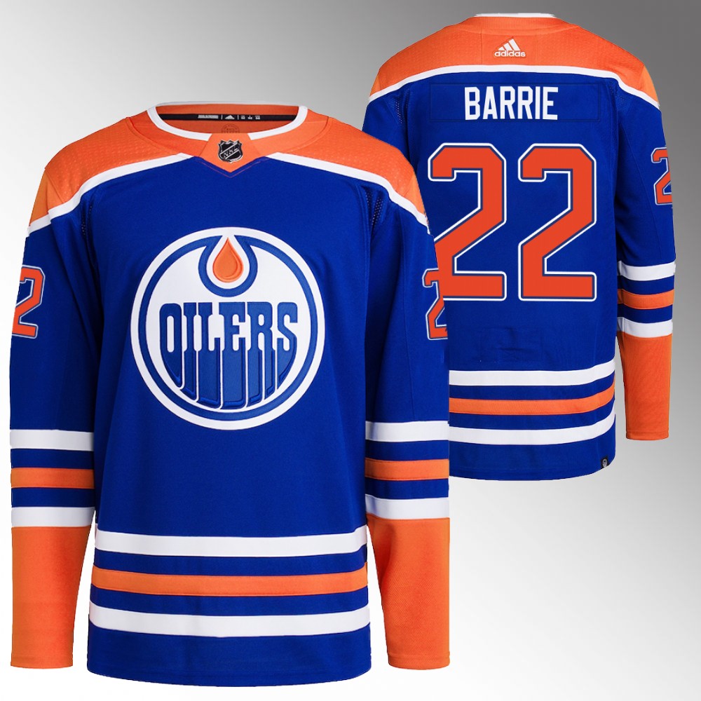 Tyson Barrie Edmonton Oilers Royal Authentic Home Primegreen Jersey
