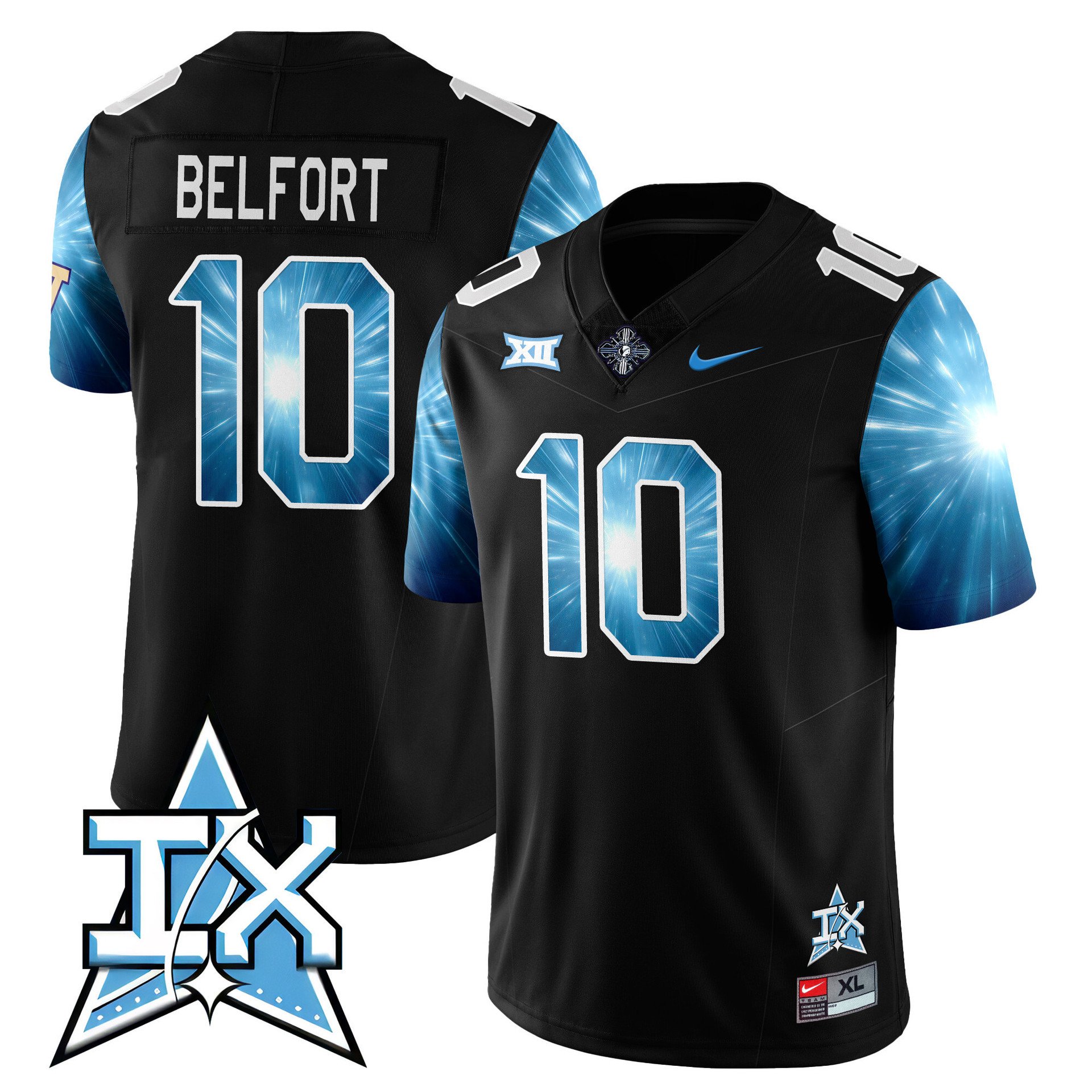 UCF Knights Football 2025 Space Game Uniform #10 Davi Belfort