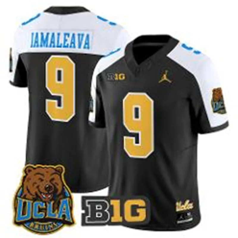 UCLA Bruins #9 Nico Iamaleava Black White Gratitude F.U.S.E. Limited Football Jersey 