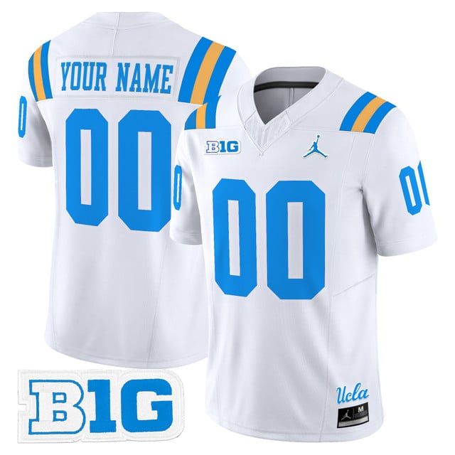 UCLA Bruins 2025 Vapor Limited Custom Jersey white