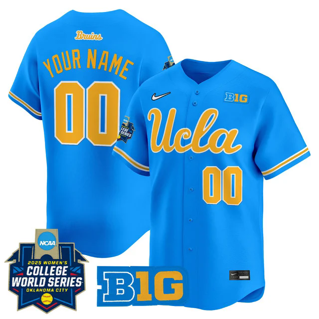 UCLA Bruins Softball 2025 World Series (WCWS) Vapor Premier Limited Custom Jersey.webp