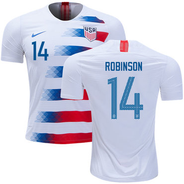 USA #14 Robinson Home Kid Soccer Country Jersey