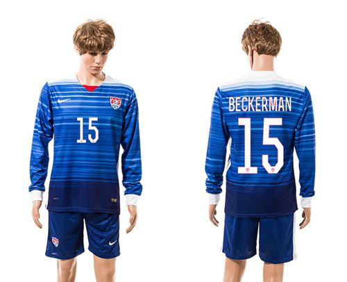 USA #4 Bradley Away Soccer Country Jersey