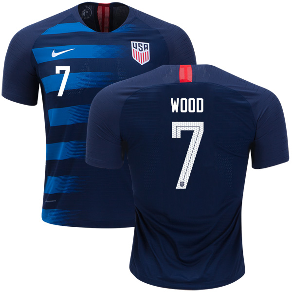 USA #7 Wood Away Kid Soccer Country Jersey