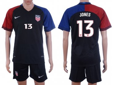 USA 2016-17 Jones #13 Dark Blue Soccer Jersey