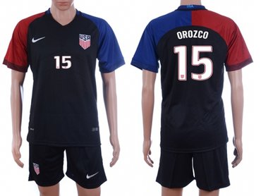 USA 2016-17 Michael Orozco #15 Dark Blue Soccer Jersey