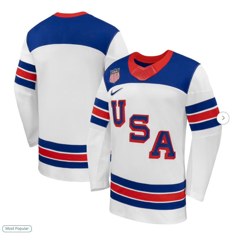 USA Hockey Nike 2026 Away Replica Jersey - White
