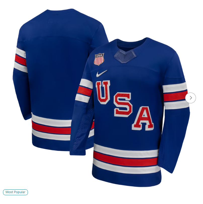 USA Hockey Nike 2026 Home Replica Jersey - Royal