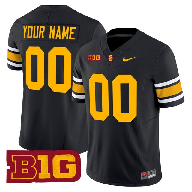 USC Trojans Throwback 2025 Vapor Limited Custom Jersey BLACK