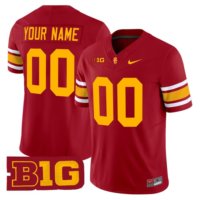 USC Trojans Throwback 2025 Vapor Limited Custom Jersey CARDINAL