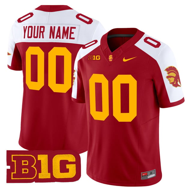 USC Trojans Throwback 2025 Vapor Limited Custom Jersey CARDINAL ALTERNATE