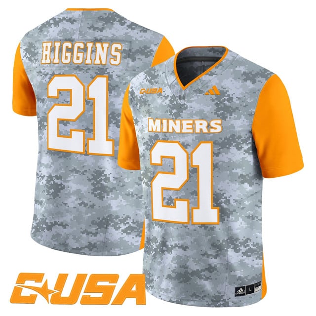 UTEP Miners 2025 Vapor Limited Jersey #21 Lee Higgins