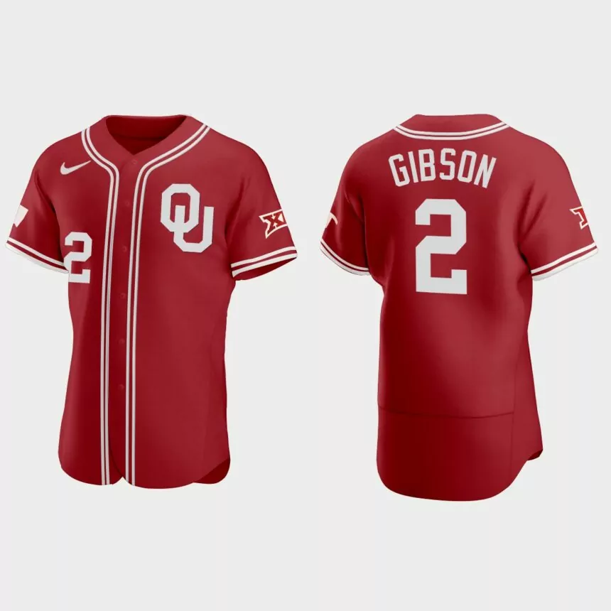 Umoja Gibson Oklahoma Sooners 2021 Vapor Prime College Baseball Jersey – Red