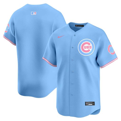 Unisex Chicago Cubs Bubblegum BLUE Vapor Premier Limited Jersey