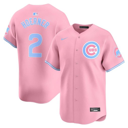 Unisex Chicago Cubs Bubblegum Pink Vapor Premier Limited Jersey #2 HOERNER