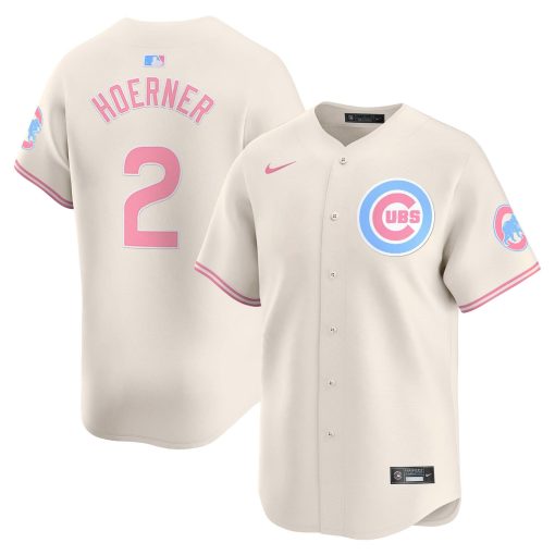 Unisex Chicago Cubs Bubblegum WHITE Vapor Premier Limited Jersey #2 HOERNER