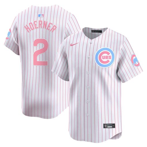 Unisex Chicago Cubs Bubblegum WHITE1 Vapor Premier Limited Jersey #2 HOERNER 