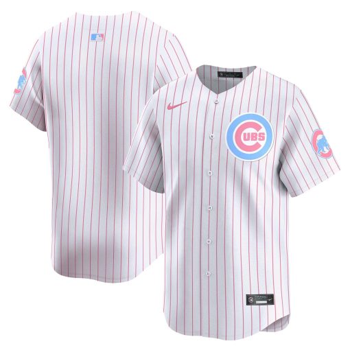 Unisex Chicago Cubs Bubblegum WHITE1 Vapor Premier Limited Jersey