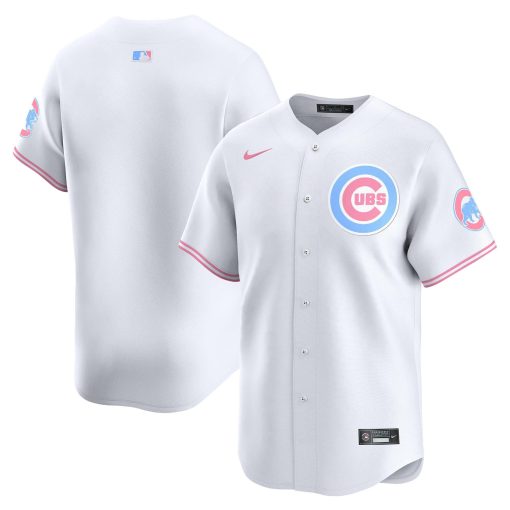 Unisex Chicago Cubs Bubblegum WHITE2 Vapor Premier Limited Jersey