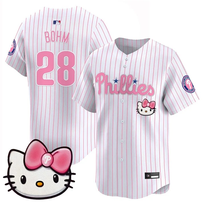 Unisex Philadelphia Phillies Hello Kitty Vapor Premier Limited Jersey #28 Alec Bohm