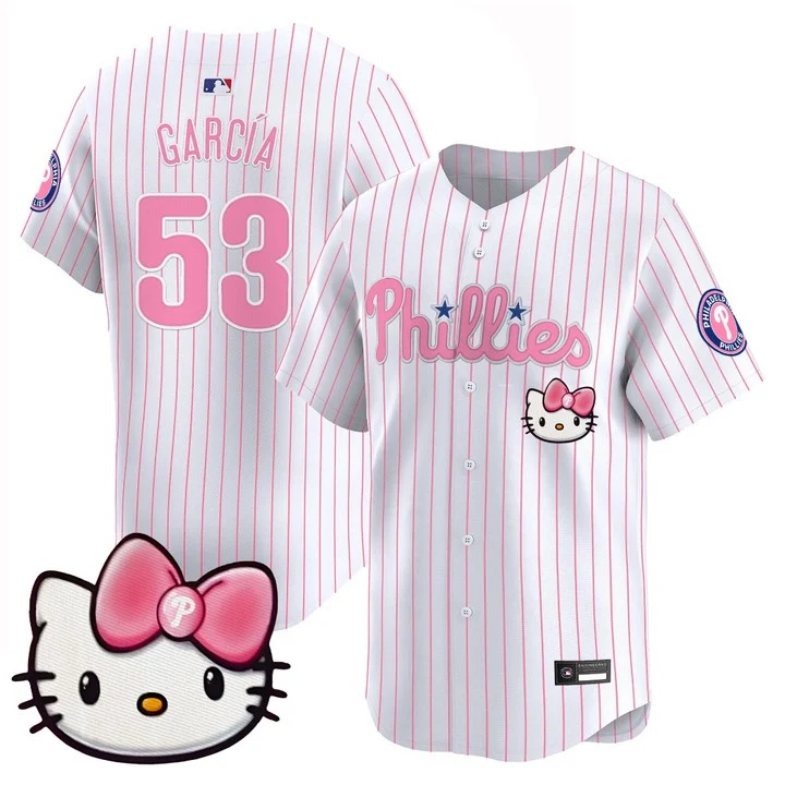 Unisex Philadelphia Phillies Hello Kitty Vapor Premier Limited Jersey #53 Adolis Garcia