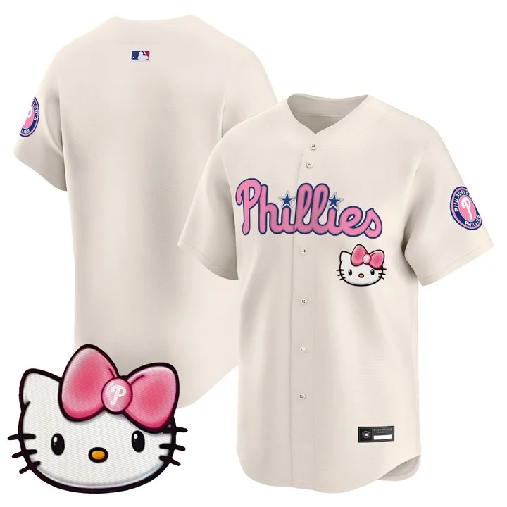 Unisex Philadelphia Phillies Hello Kitty Vapor Premier Limited Jersey cream blank